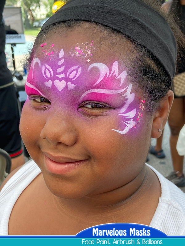 Unicorn Airbrush Face Painting